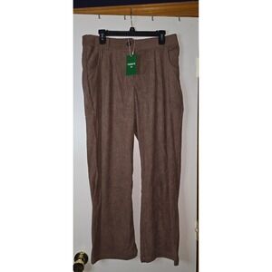 NWT Women's Halara L Corduroy-like Straight Legged Pants Athleisure Streetwear